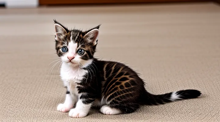 How should I treat a two-month-old kitten for fleas?