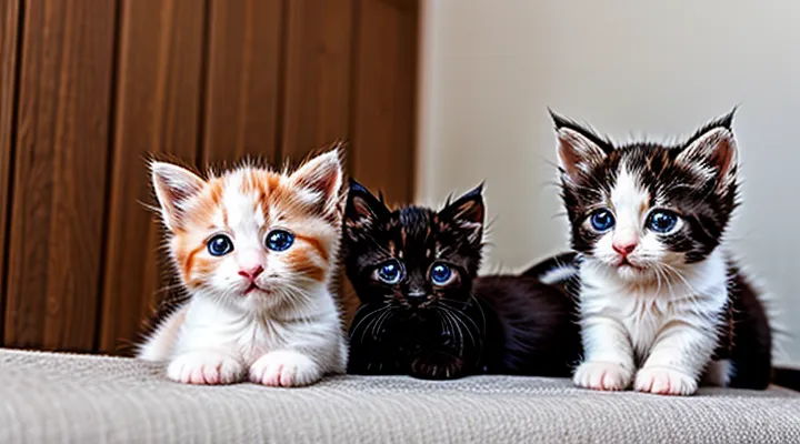 How should one‑month‑old kittens be treated for fleas?
