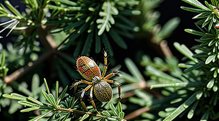 How should spider mites be treated on juniper?