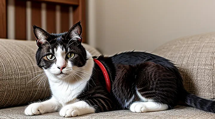 How should you correctly put a flea collar on a cat?