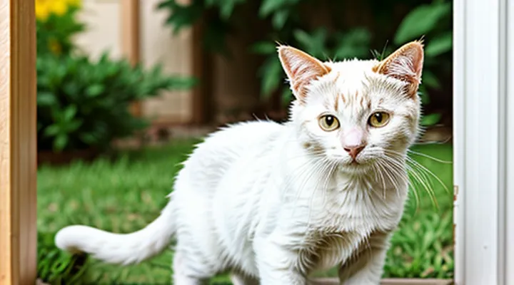 How should you treat a house for fleas when a cat lives there?