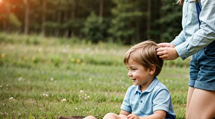 How to act if a tick attaches to a child?