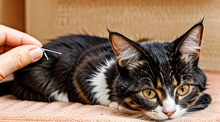 How to apply ear mite injections for cats?