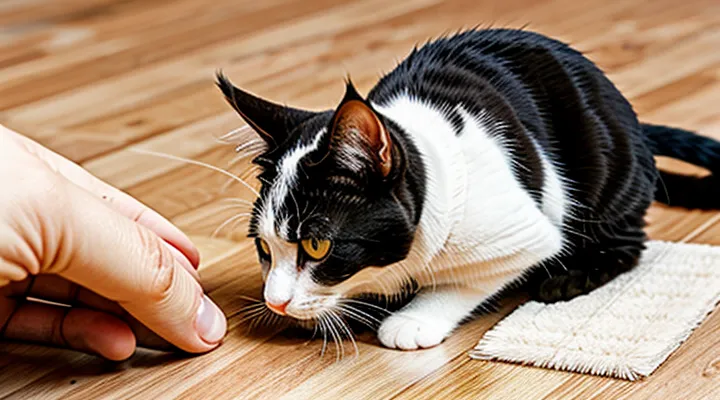 How to catch a flea on a cat manually?