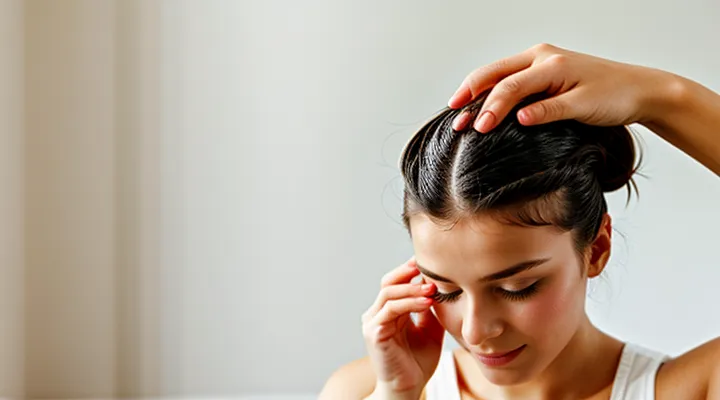 How to check for lice on your own head?