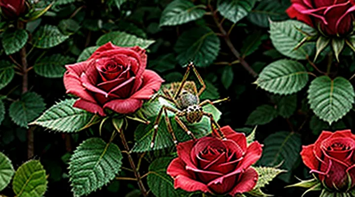 How to combat spider mites on roses?