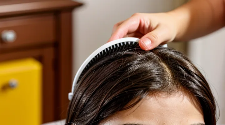 How to confirm the presence of lice on the head?