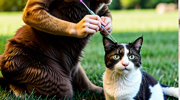 How to correctly apply ear drops for ticks to a cat?