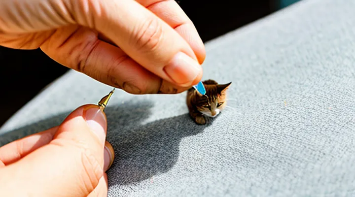 How to correctly apply flea drops on a cat?