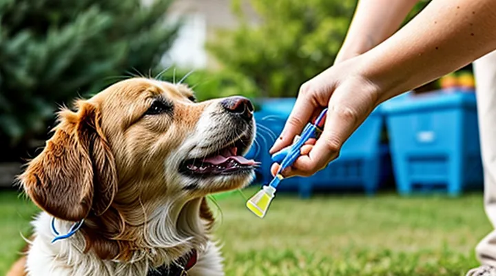 How to correctly apply flea drops to a dog’s neck?