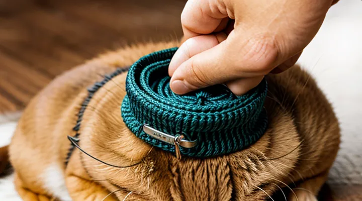 How to correctly put on a flea collar?