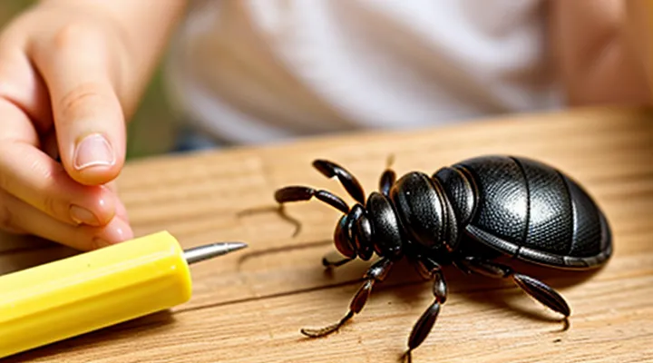 How to correctly remove a tick from a child?