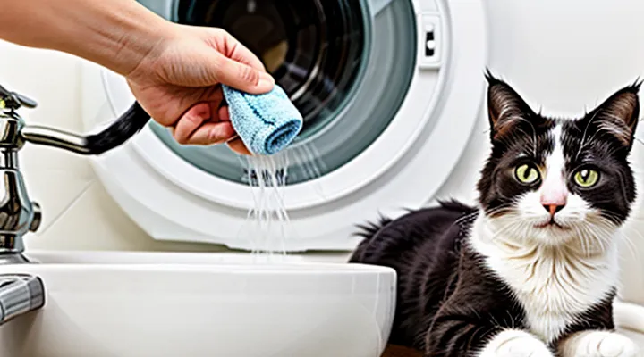 How to correctly wash a cat with flea shampoo?