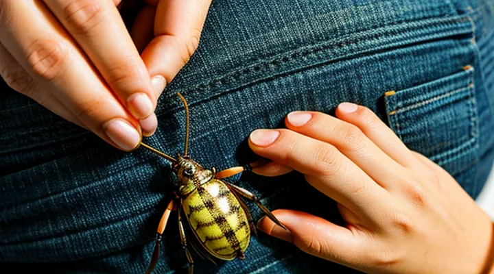 How to detach a tick from a person?
