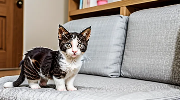 How to eliminate fleas from a one‑month‑old kitten at home?