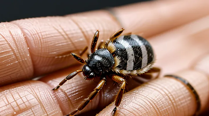 How to identify a tick bite in a human?