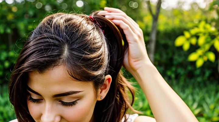 How to locate and remove a tick from hair?