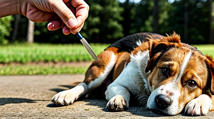 How to properly remove a tick from a dog?