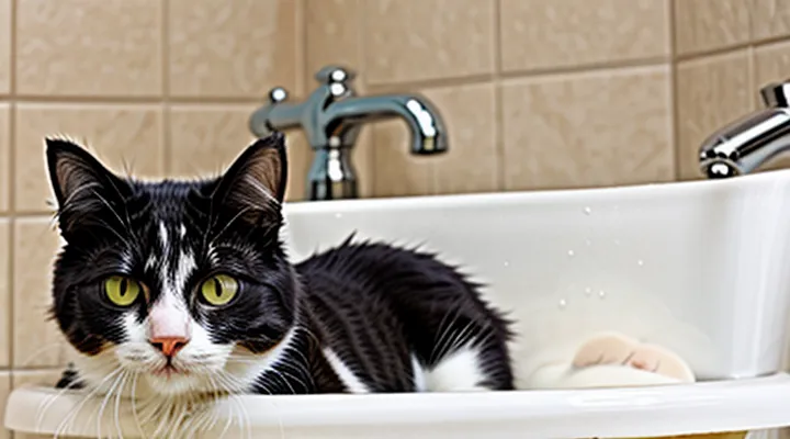 How to properly wash a cat for fleas?