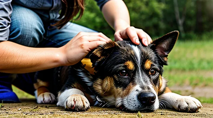 How to pull a tick out of a dog's ear?