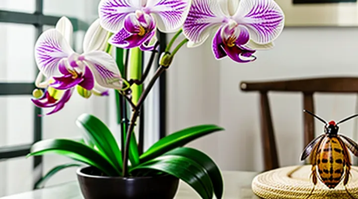 How to remove a tick from an orchid at home?