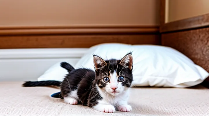 How to remove fleas from a 1‑month‑old kitten at home?