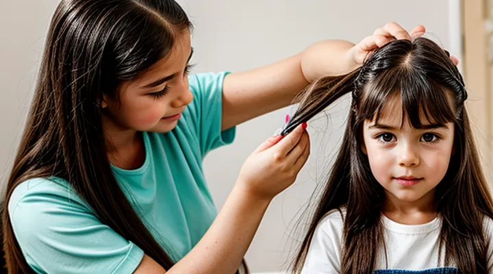 How to remove lice from a child with long hair?