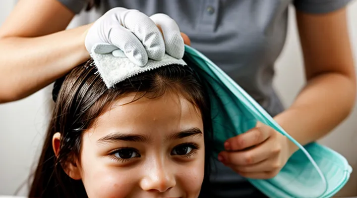 How to remove lice from a person's head?