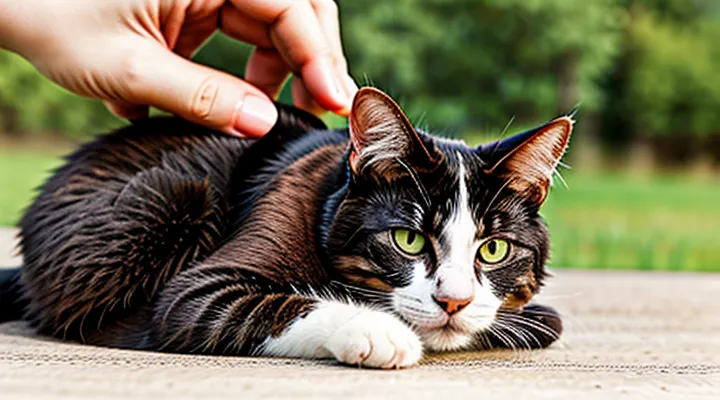 How to safely remove a tick from a cat's ear?