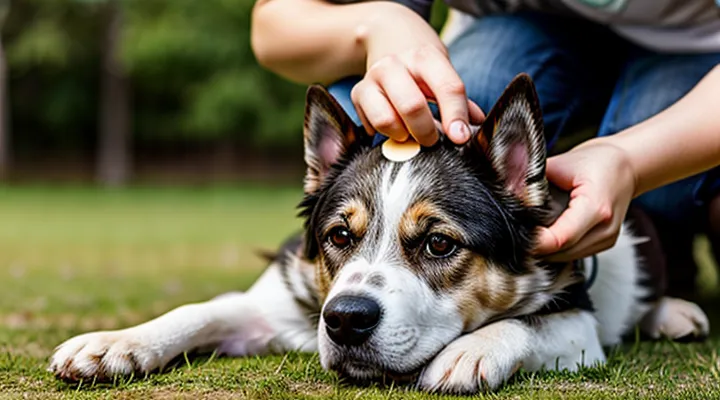 How to safely remove the head of a tick from a dog?