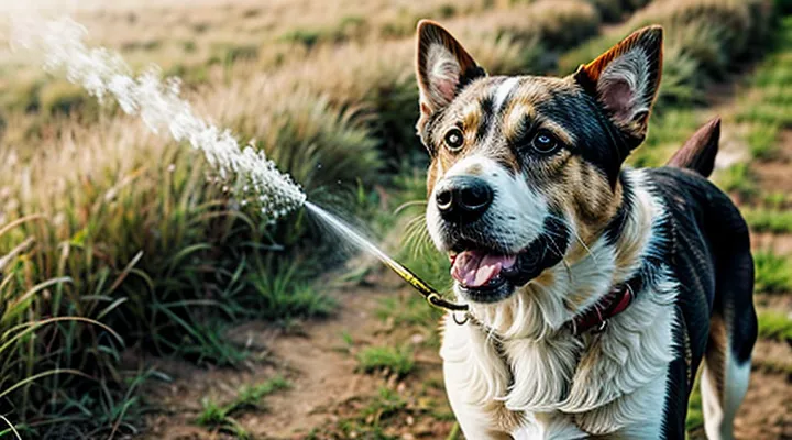 How to spray a dog for ticks?