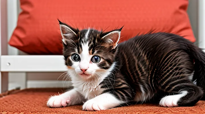 How to treat a one-month-old kitten for fleas?