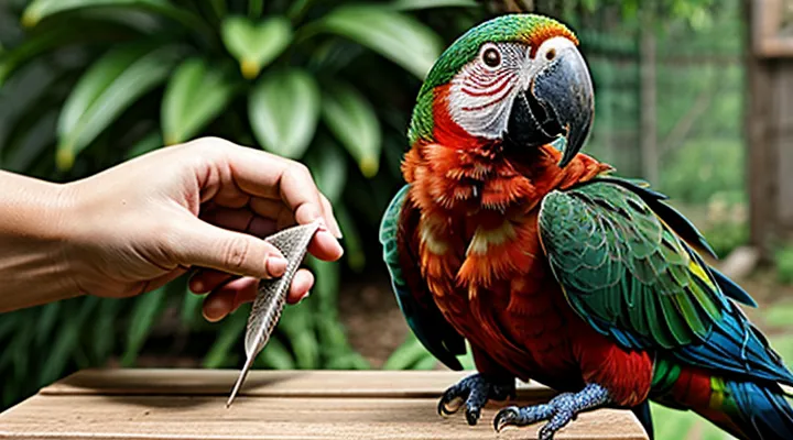 How to treat a parrot for ticks and feather mites?