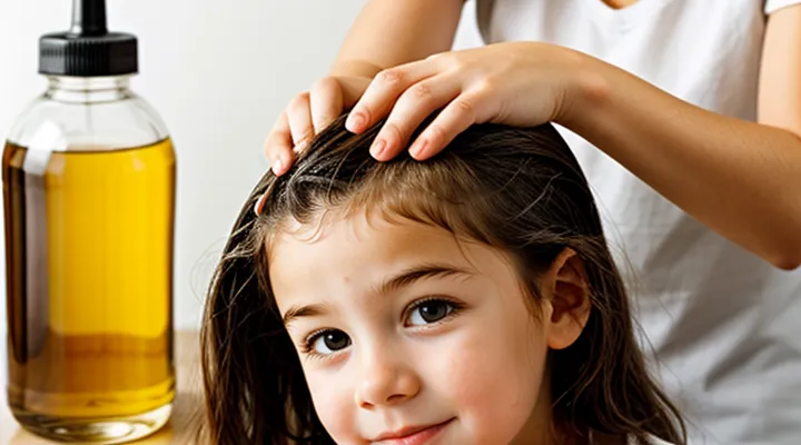 How to treat the head for lice with vinegar?