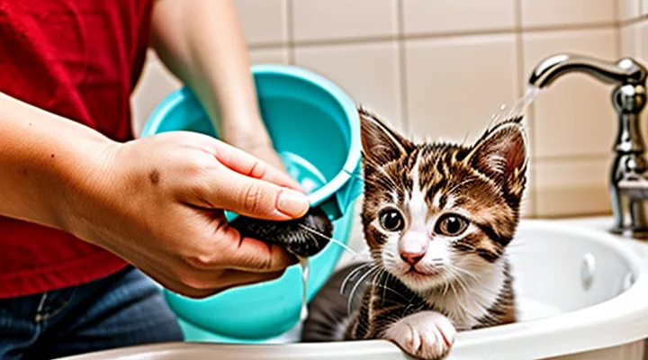 How to wash a kitten for fleas at home?