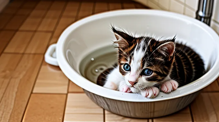 How to wash a kitten to remove fleas?