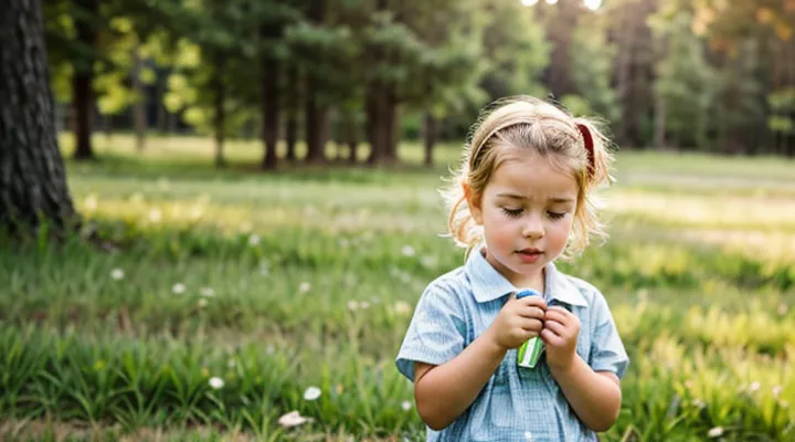 If a tick bites, how soon will symptoms appear and what are they in a child?
