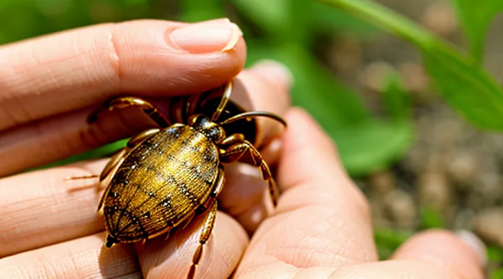 In which direction should you turn a tick when removing it from a human?