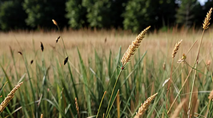 In which grasses are ticks most commonly found?