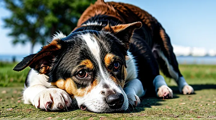 What actions are needed for an encephalitic tick bite in a dog?