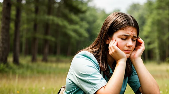 What are the signs of encephalitis after a tick bite in humans and when do they appear?