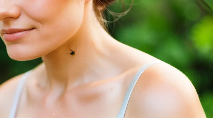 What are the signs of subcutaneous ticks on a person's face?