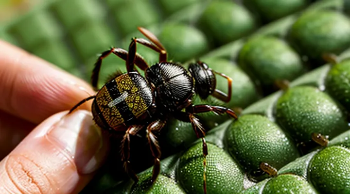 What are the symptoms of a tick bite in humans and how can they be recognized?