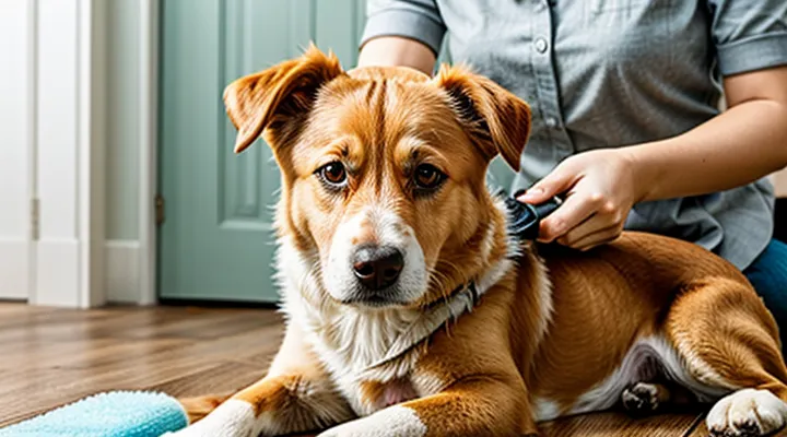 What can be used to remove fleas from a dog with household means at home quickly and effectively?