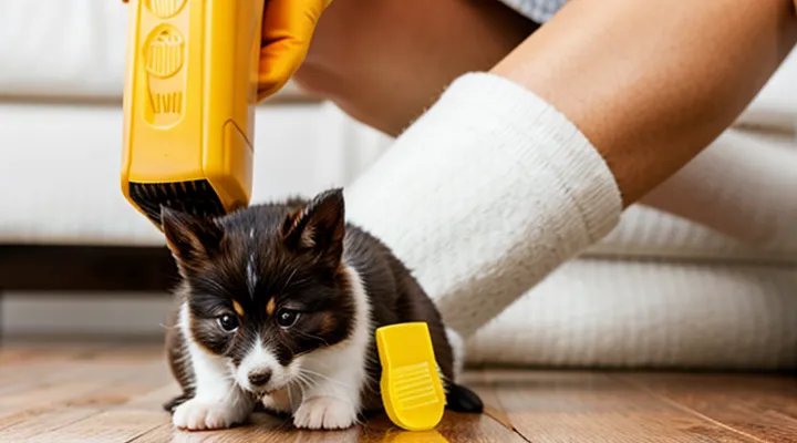 What can be used to remove pubic fleas?