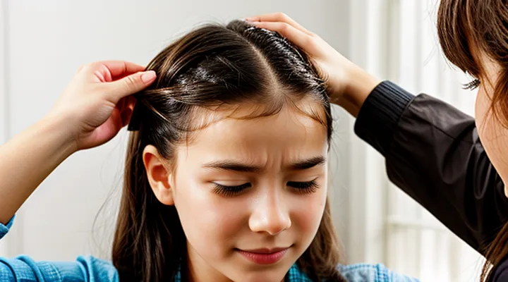 What causes lice to appear on the head?