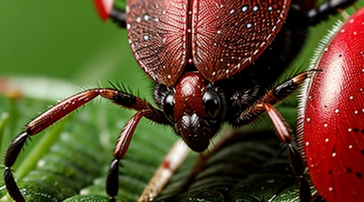 What dangers does the red tick pose to humans?