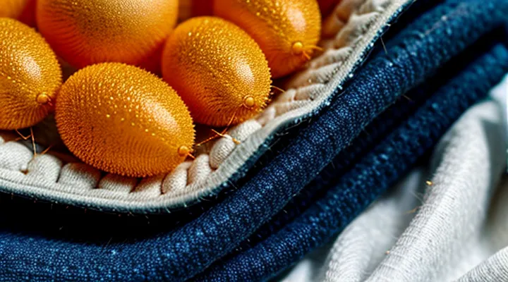 What do bed bug eggs look like on clothing?