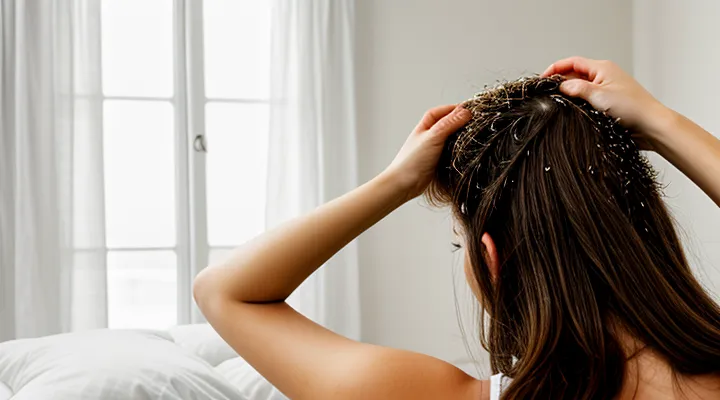 What do dreams about lice in my own hair mean?