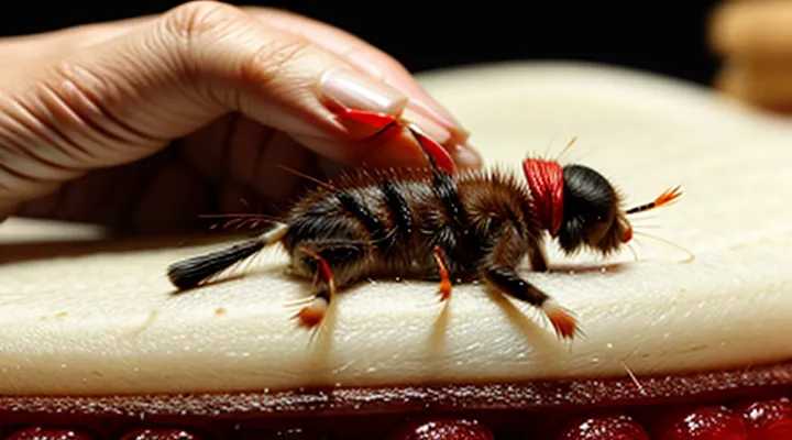 What do flea bites look like on human skin?